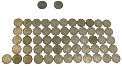 Lot 280 - A group of two shillings and florins, 1930s...