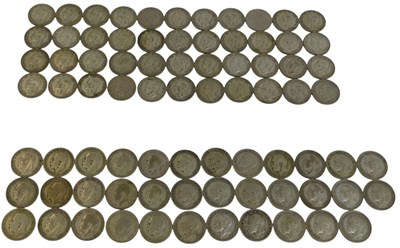 Lot 287 - A group of George V and later shillings.