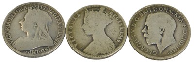 Lot 282 - Three Victorian and later silver...