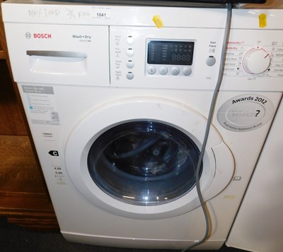 Lot 1041 - A Bosch wash and dry washer and tumble dryer.