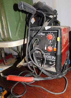 Lot 1078 - A Clarke welder, 160EN turbo, with welding...