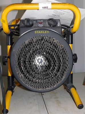 Lot 1082 - A Stanley turbo electric fan heater.