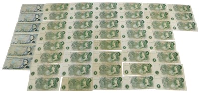 Lot 279 - Various Elizabeth II banknotes, including one...