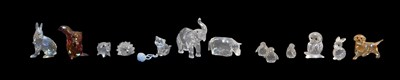 Lot 317 - A group of Swarovski crystal animals, to...