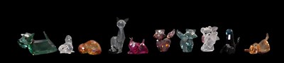 Lot 321 - A group of Swarovski crystal animals, to...