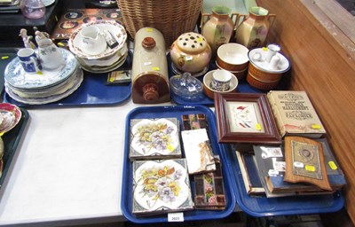 Lot 2023 - A group of ceramics, including tiles, hot...