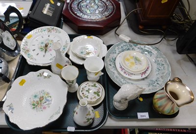 Lot 2043 - Ceramics, in the form of an Aynsley wall clock,...