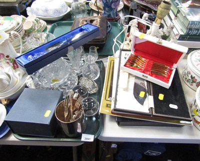 Lot 2041 - Ceramics, glassware including cut glass,...