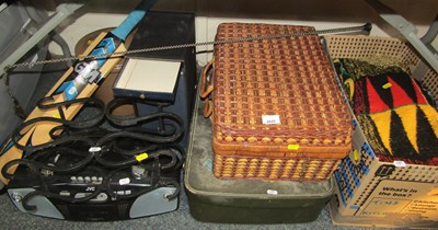 Lot 2020 - A GM Apex DXM cricket bat, a JVC sound system...