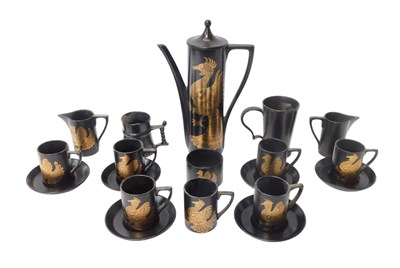 Lot 342 - A Portmeirion Phoenix pattern part coffee...