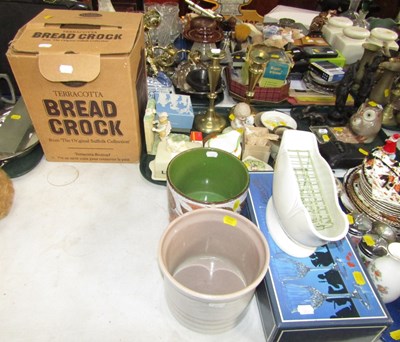 Lot 2053 - Ceramics, including butter dish and cover,...