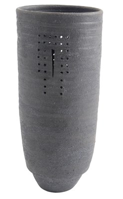 Lot 253 - Judith Gillmore. A black stoneware vase, of...