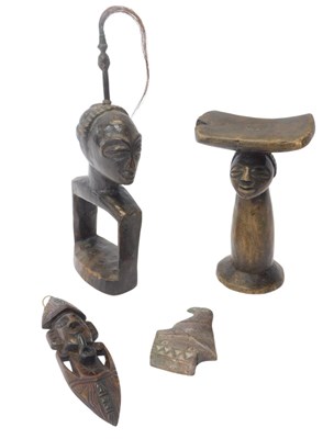 Lot 355 - A group of tribal related items, to include a...