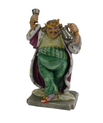 Lot 413 - A porcelain figure, modelled as The Jovial...