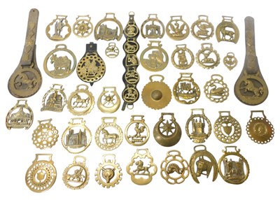 Lot 388 - A group of horse brasses, for Balmoral Castle,...