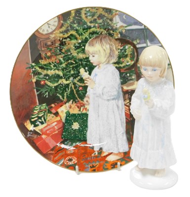 Lot 554 - A Coalport figure, Christmas Angel, limited...