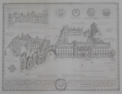 Lot 109 - An engraving depicting Hartford College in the...