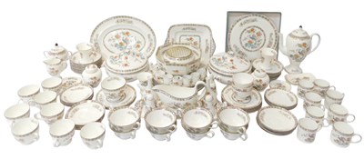 Lot 421 - A Wedgwood Kutani crane pattern part tea,...