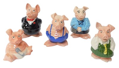 Lot 424 - Five Wade NatWest piggy banks, comprising...