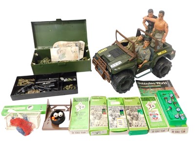 Lot 455 - Action Man related items, to include a vehicle,...