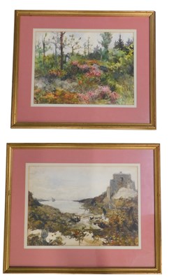 Lot 119 - Theophile Nicolet (19thC/20thC). Coastal scene,...