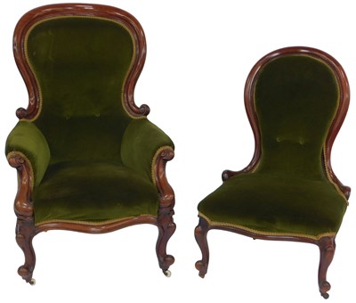 Lot 662 - A Victorian mahogany lady's and gentleman's...