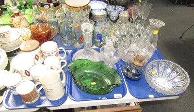 Lot 2150 - Glassware, including coloured glass, ship's...