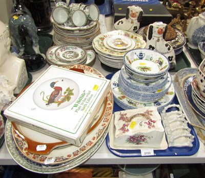 Lot 2153 - Ceramics, in the form of two Staffordshire...