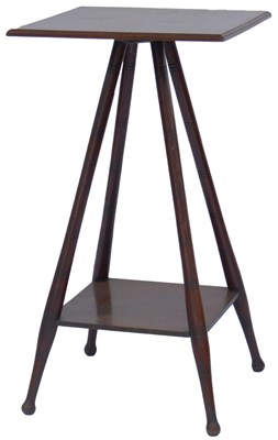 Lot 576 - An early 20thC mahogany Godwin-style two-tier...