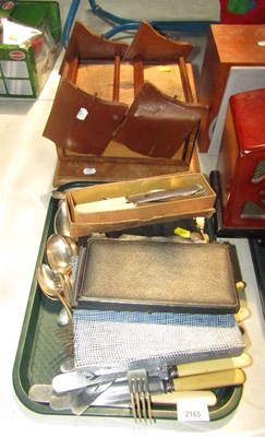 Lot 2165 - An inlaid workbox, a pair of small book...