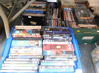 Lot 2173 - DVDs and books, titles include Hulk vs...