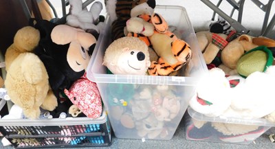 Lot 2178 - Soft toys, to include Tigger, Mickey Mouse,...