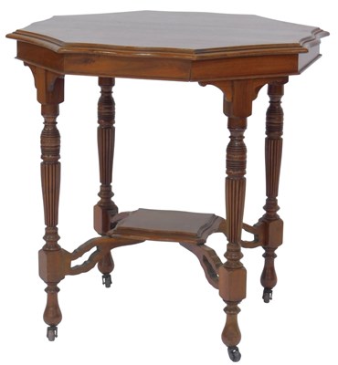 Lot 592 - An Edwardian mahogany two tier window...