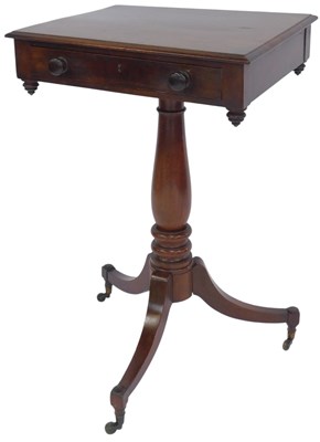 Lot 595 - A 19thC mahogany occasional table, the top...