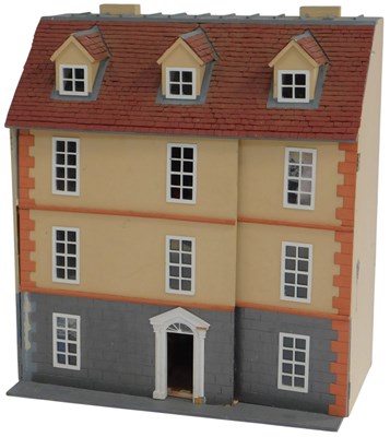 Lot 559 - A 20thC four storey doll's house in Georgian...