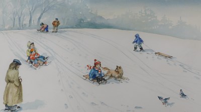 Lot 550 - Albin Trowski (1919-2012). Sledging,...