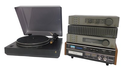 Lot 557 - A group of sound equipment, comprising a Quad...