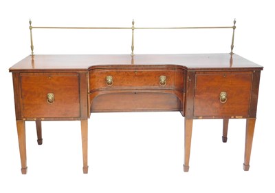 Lot 660 - A George III mahogany inverted breakfront...