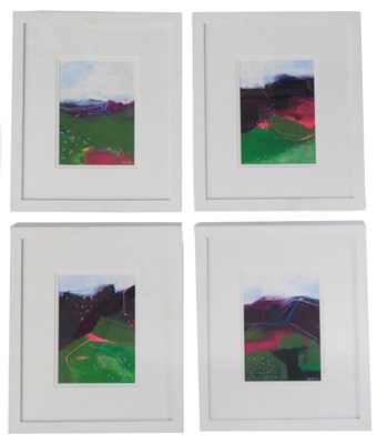 Lot 146 - Lisa Tank (20thC). Abstract Sky View I, II,...