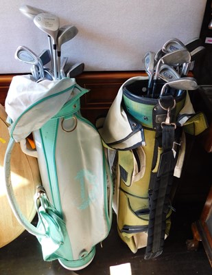 Lot 1132 - Two bags of golf clubs.