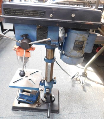 Lot 2187 - A Powercraft DP500 bench drill, and a vice, etc.