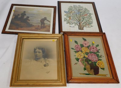 Lot 2191 - Pictures and prints, including a framed and...