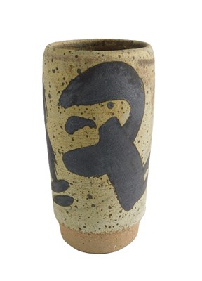 Lot 266 - Chris Bramble. A studio pottery cylindrical...