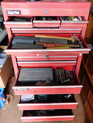 Lot 1069 - A Clarke's tool storage locker or shelving...