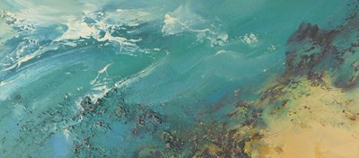 Lot 171 - Derek Menary (b.1943). Section study 'shore',...