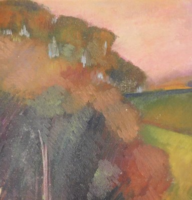 Lot 174 - J F (20thC). Woodland landscape, oil on board,...