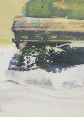 Lot 175 - 20thC School. Abstract seascape, mixed media,...