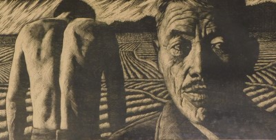 Lot 177 - 20thC School. Man's Earth, artist signed print,...