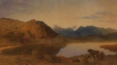 Lot 30 - 19thC British School. Cattle in mountain...