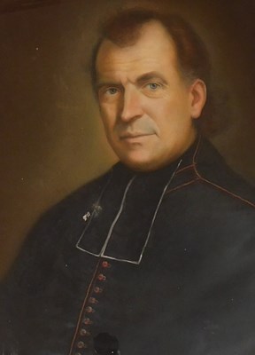 Lot 31 - 19thC School. Half length portrait of cardinal,...